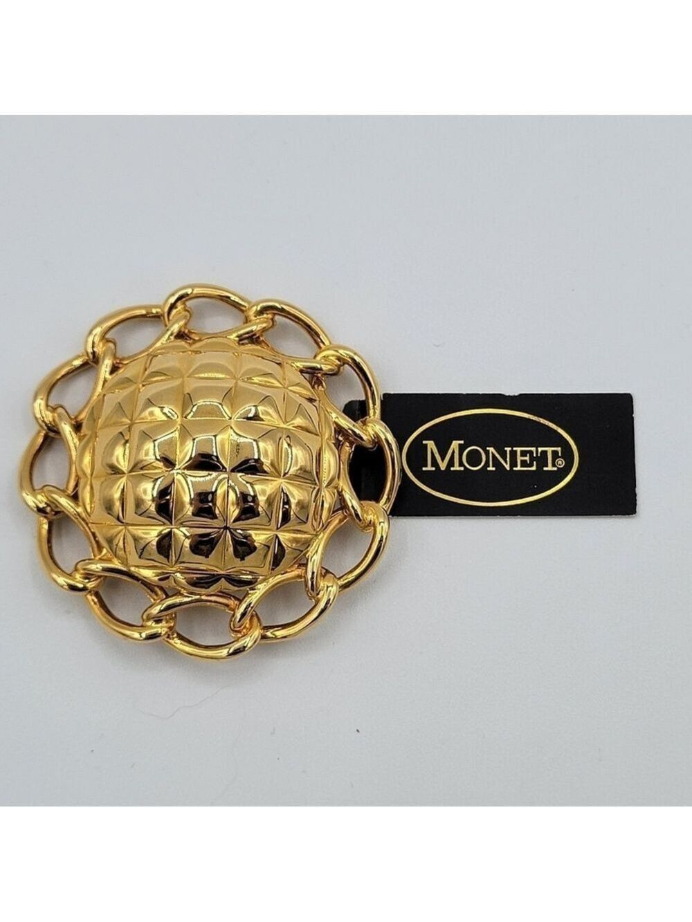 Monet Goldtone Brooch NWT #2216